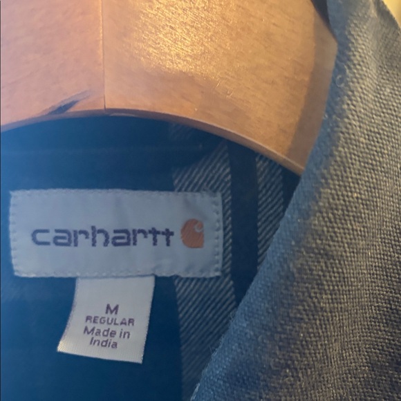 Carhartt Men's Navy Snap-Front Work Shirt Jacket - Picture 3 of 4